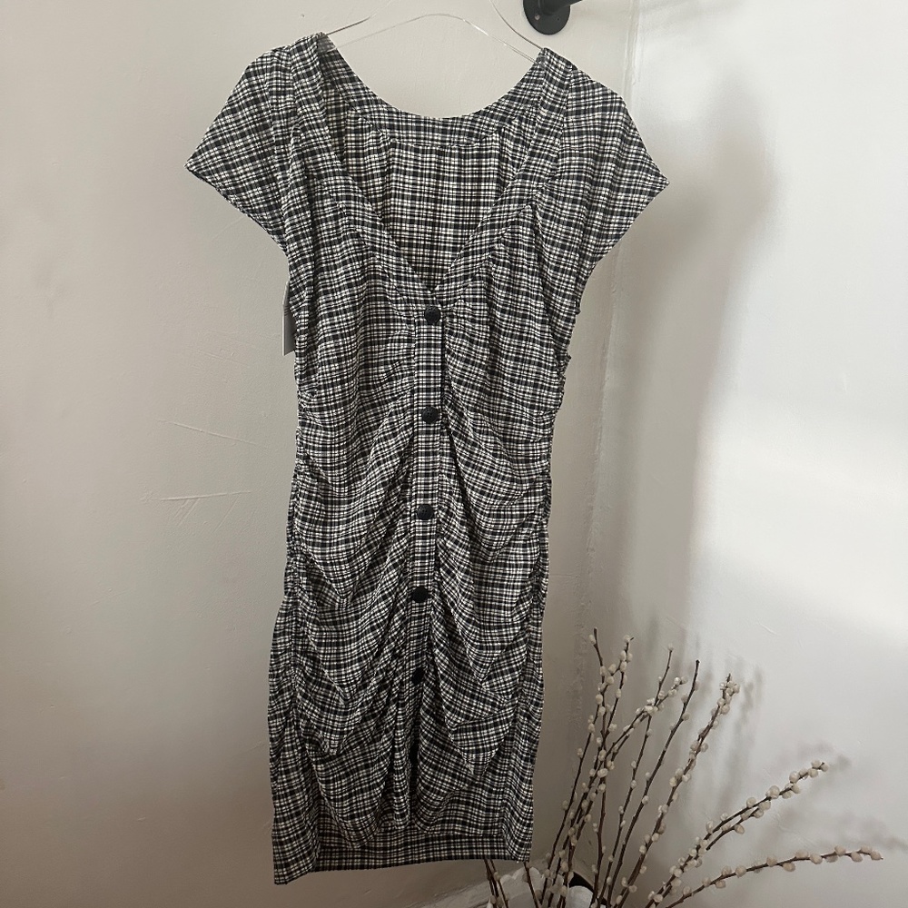 GANNI Seersucker Dress